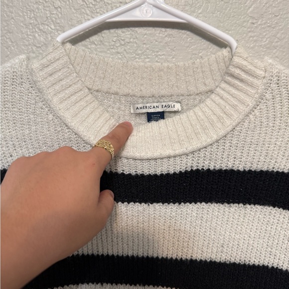 American Eagle Outfitters Striped Crew Neck Sweater - Picture 2 of 3